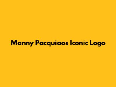 Manny Pacquiao's Iconic Logo